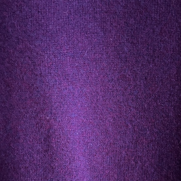 J. Crew Rich Purple Cashmere Sweater - Picture 4 of 5